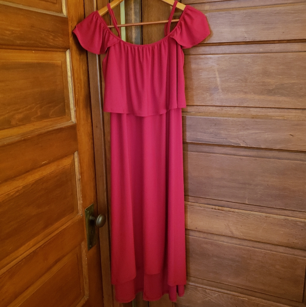 Off Shoulder Maxi Dress